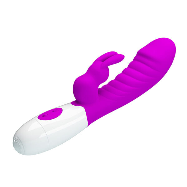 Pretty Love Naughty Bunny — Rabbit Vibrator, Silicone, Fuchsia — Rabbit Vibrators — view 9