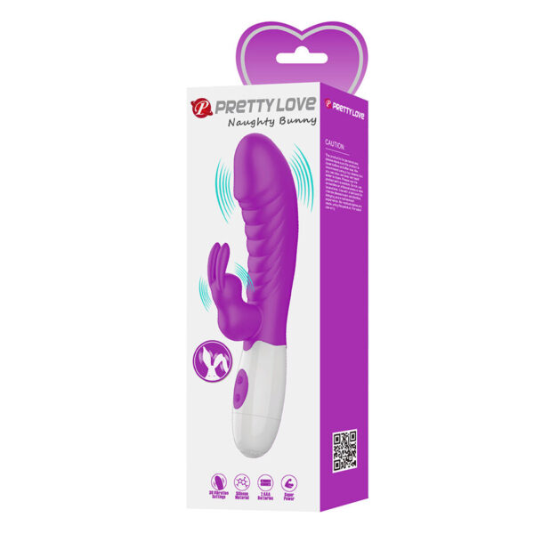 Pretty Love Naughty Bunny — Rabbit Vibrator, Silicone, Fuchsia — Rabbit Vibrators — view 11