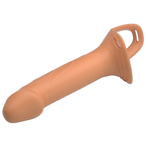 Pretty Love Landon — Hollow Strap-On, Silicone, 18 cm, Light Skin — Penis Accessories — view 7