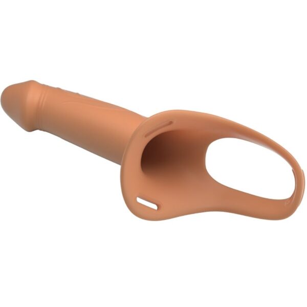 Pretty Love Landon — Hollow Strap-On, Silicone, 18 cm, Light Skin — Penis Accessories — view 8