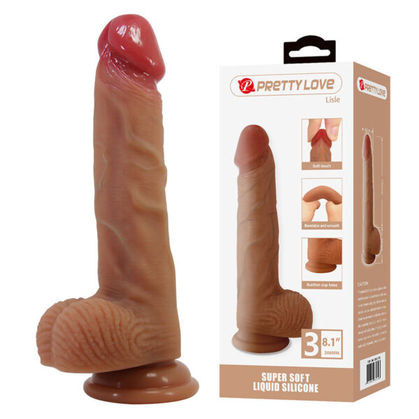 Pretty Love Lisle — Realistic Dildo, Suction Cup, 20.6 cm — Dildos — view 2