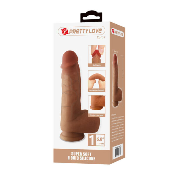 Pretty Love Curtis — Realistic Dildo, Suction Cup, 17.3 cm — Dildos — view 3