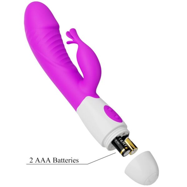 Pretty Love Rasmussen — Rabbit Vibrator, Silicone, Fuchsia — Rabbit Vibrators — view 4