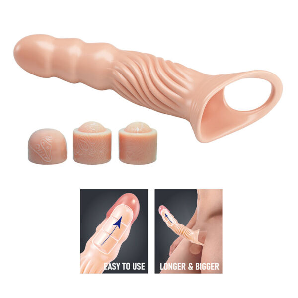 Pretty Love — Penis Extension Sleeve, Textured — Penis Accessories — view 2