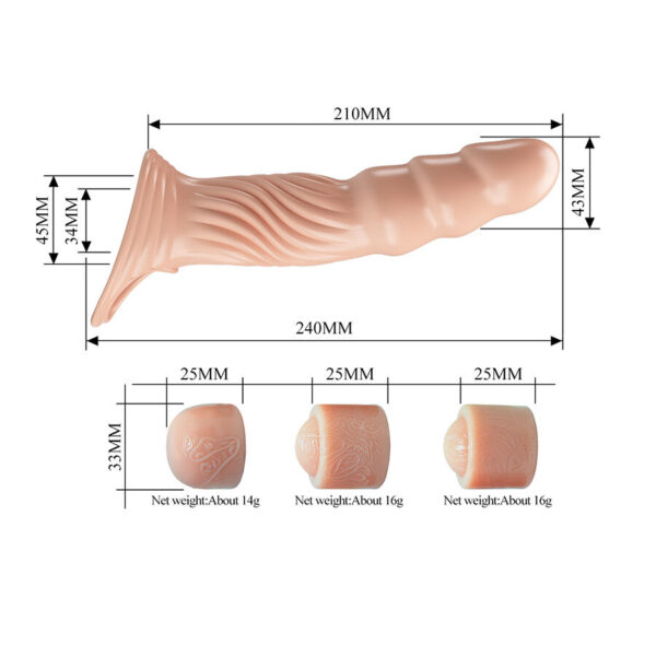 Pretty Love — Penis Extension Sleeve, Textured — Penis Accessories — view 4