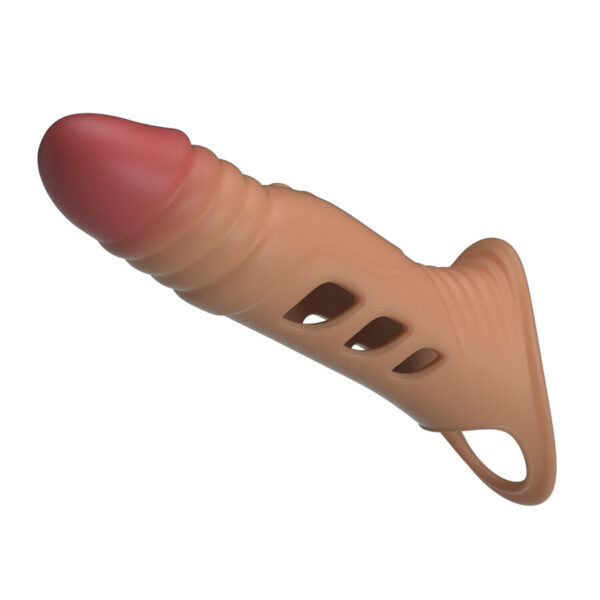 Pretty Love — Vibrating Penis Sleeve, Tan — Penis Accessories