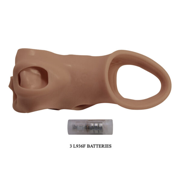 Pretty Love — Vibrating Penis Sleeve, Tan — Penis Accessories — view 4
