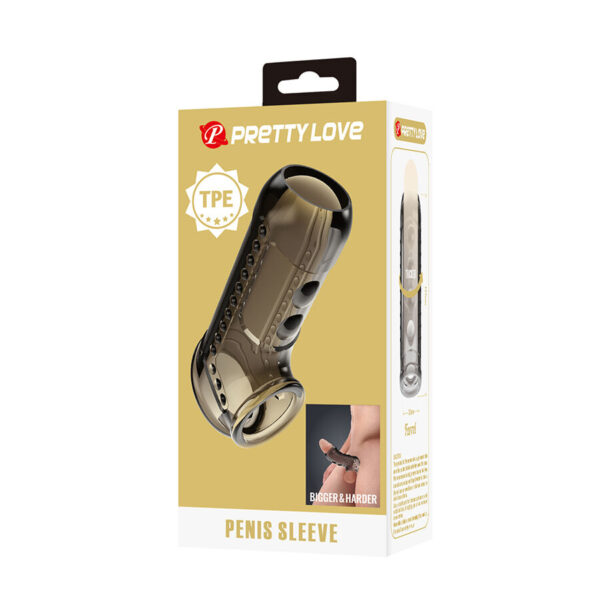 Pretty Love — Penis Sleeve, Textured, Smoke — Girth Sleeves — view 5