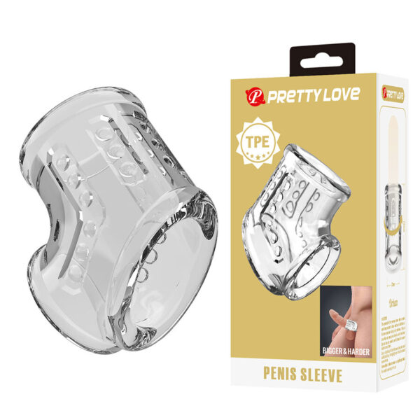 Pretty Love — Penis Sleeve, Short, Transparent — Girth Sleeves — view 8