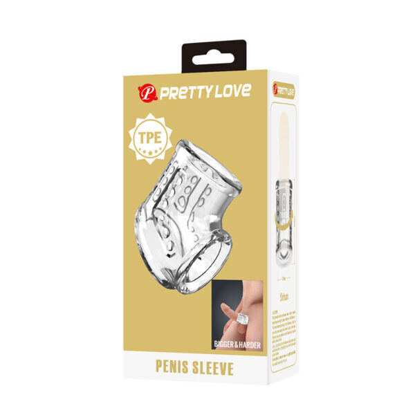 Pretty Love — Penis Sleeve, Short, Transparent — Girth Sleeves — view 7