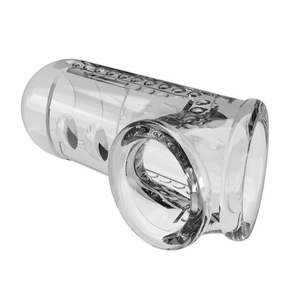 Pretty Love — Penis Sleeve, Textured, Transparent — Girth Sleeves — view 6