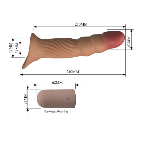 Pretty Love — Vibrating Penis Sleeve, Rechargeable — Couples — view 7