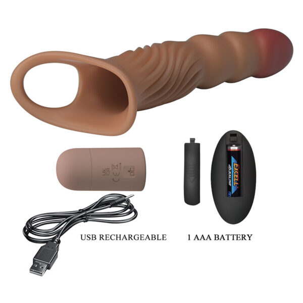 Pretty Love — Vibrating Penis Sleeve, Rechargeable — Couples — view 8