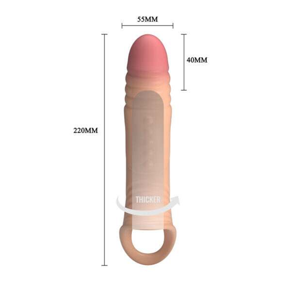 Pretty Love — Vibrating Penis Sleeve, Natural — Penis Accessories — view 5