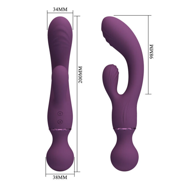 Pretty Love All Rounder — Rabbit Vibrator, Rechargeable, Purple — Rabbit Vibrators — view 6
