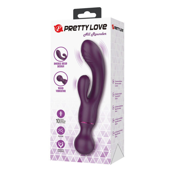 Pretty Love All Rounder — Rabbit Vibrator, Rechargeable, Purple — Rabbit Vibrators — view 7