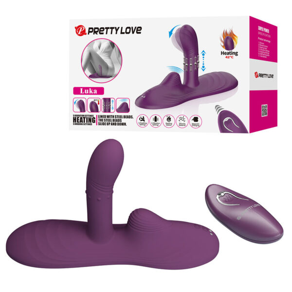 Pretty Love Luka — Vibrator, Heated, Purple — Hi-Tech Vibrators — view 5