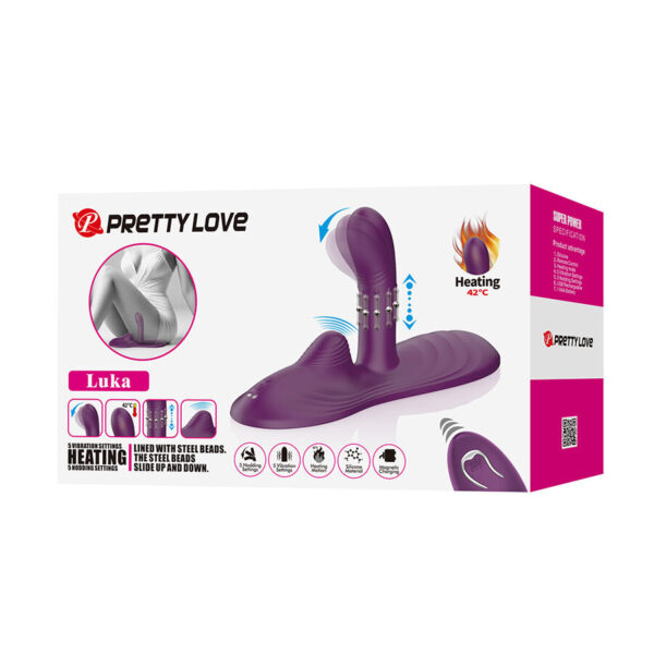 Pretty Love Luka — Vibrator, Heated, Purple — Hi-Tech Vibrators — view 3