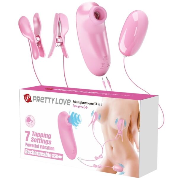Pretty Love Imonie — Sex Toy Kit, Rechargeable, Pink — Clitoral Toys — view 7