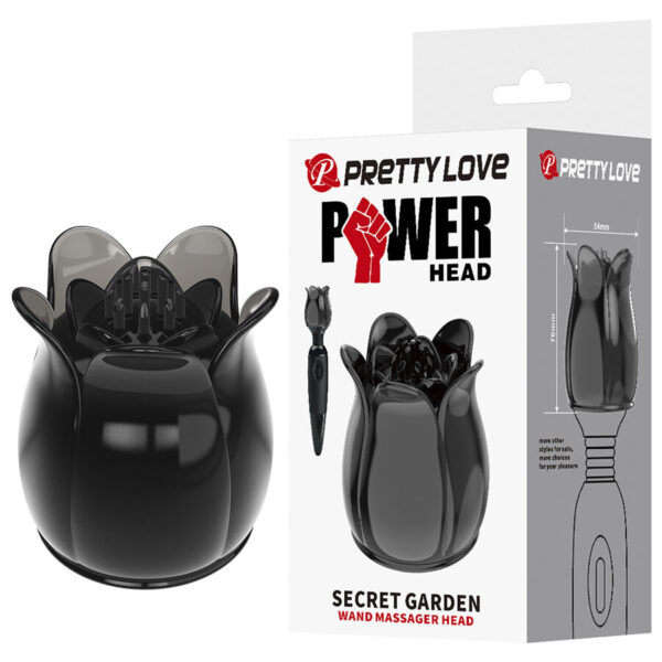 Pretty Love Secret Garden — Wand Attachment, Black — Clitoral Stimulators — view 9