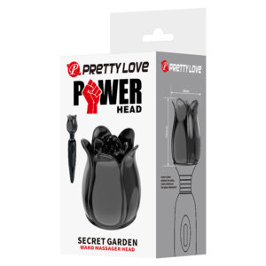 Pretty Love Secret Garden — Wand Attachment, Black — Clitoral Stimulators — view 2