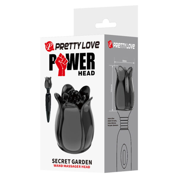 Pretty Love Secret Garden — Wand Attachment, Black — Clitoral Stimulators — view 2