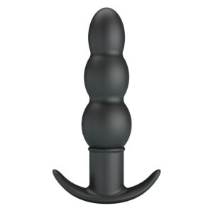 Pretty Love Aeaeas — Vibrating Butt Plug, Silicone, Black — Anal