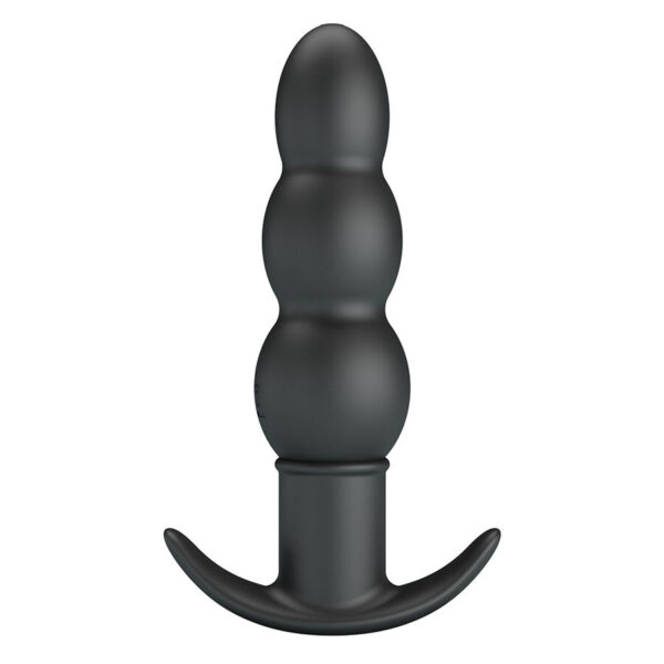 Pretty Love Aeaeas — Vibrating Butt Plug, Silicone, Black — Anal