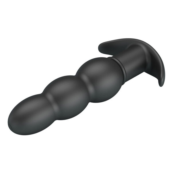 Pretty Love Aeaeas — Vibrating Butt Plug, Silicone, Black — Anal — view 9