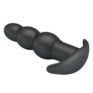 Pretty Love Aeaeas — Vibrating Butt Plug, Silicone, Black — Anal — view 2
