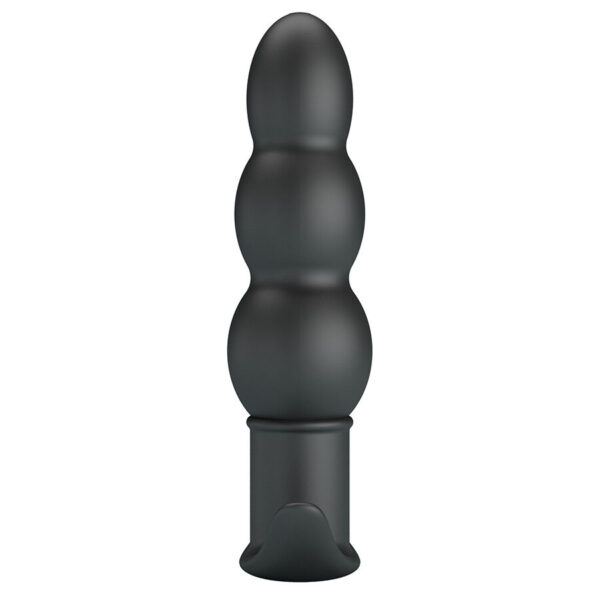 Pretty Love Aeaeas — Vibrating Butt Plug, Silicone, Black — Anal — view 3