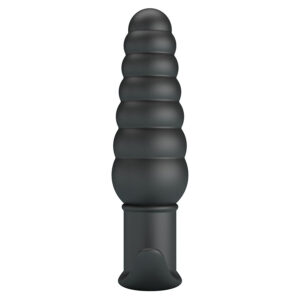 Pretty Love Aeolis — Vibrating Butt Plug, Silicone, Black — Anal — view 3