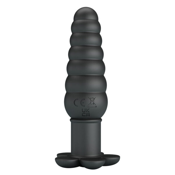 Pretty Love Imron — Vibrating Butt Plug, Silicone, Black — Anal — view 7