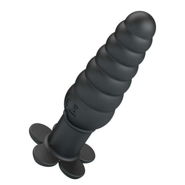 Pretty Love Imron — Vibrating Butt Plug, Silicone, Black — Anal — view 8