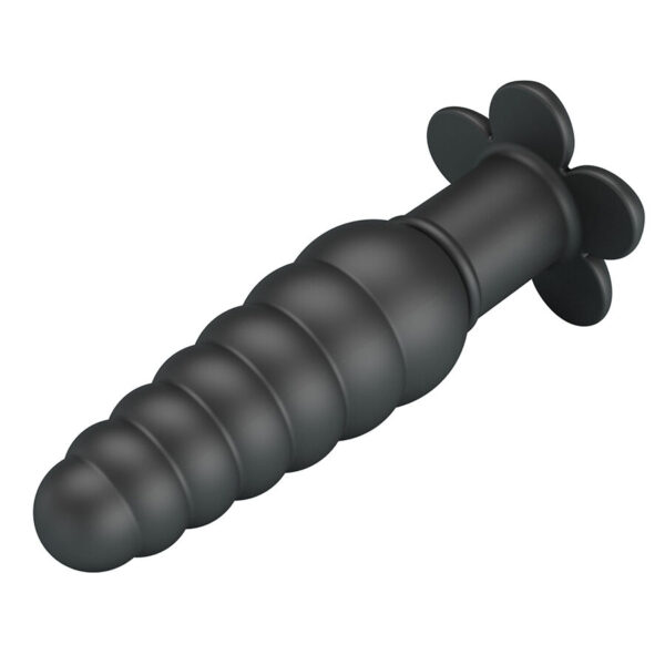 Pretty Love Imron — Vibrating Butt Plug, Silicone, Black — Anal — view 9