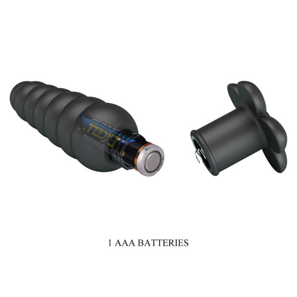 Pretty Love Imron — Vibrating Butt Plug, Silicone, Black — Anal — view 10