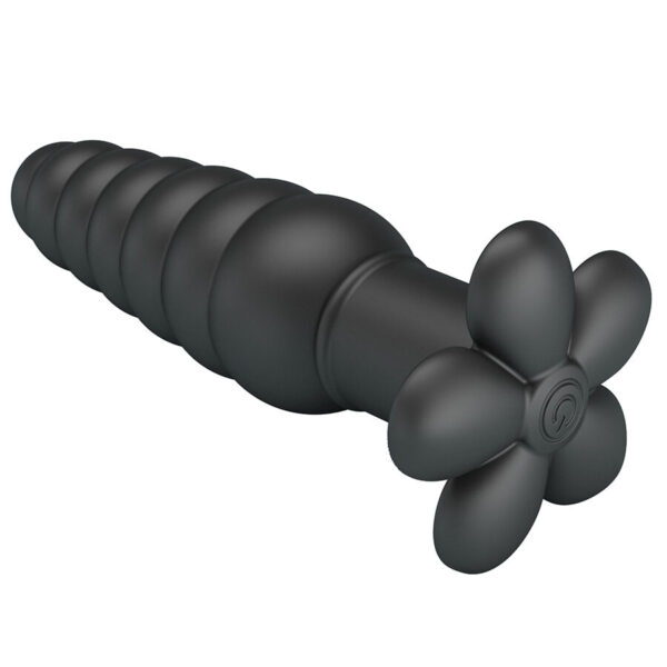 Pretty Love Imron — Vibrating Butt Plug, Silicone, Black — Anal