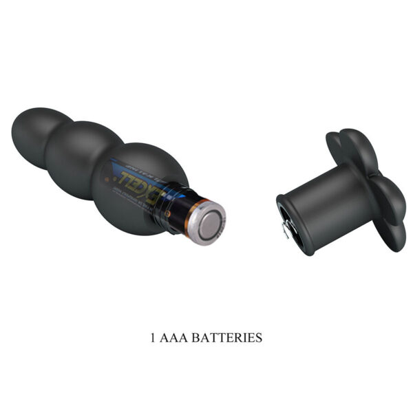 Pretty Love Jadier — Vibrating Butt Plug, Silicone, Black — Anal — view 6
