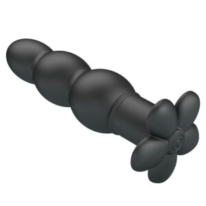 Pretty Love Jadier — Vibrating Butt Plug, Silicone, Black — Anal