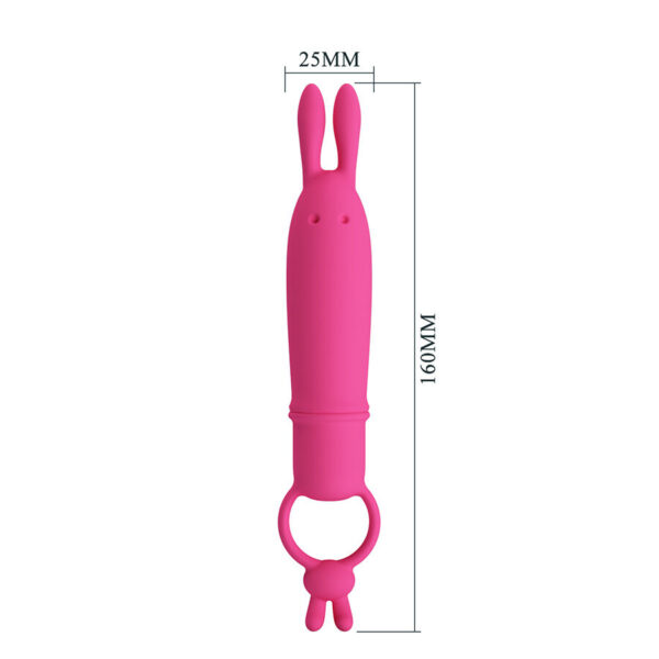 Pretty Love Delia — Rabbit Vibrator, Silicone, Pink — Clitoral Vibrators — view 3