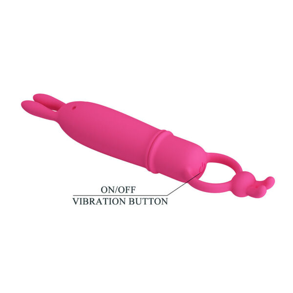 Pretty Love Delia — Rabbit Vibrator, Silicone, Pink — Clitoral Vibrators — view 4