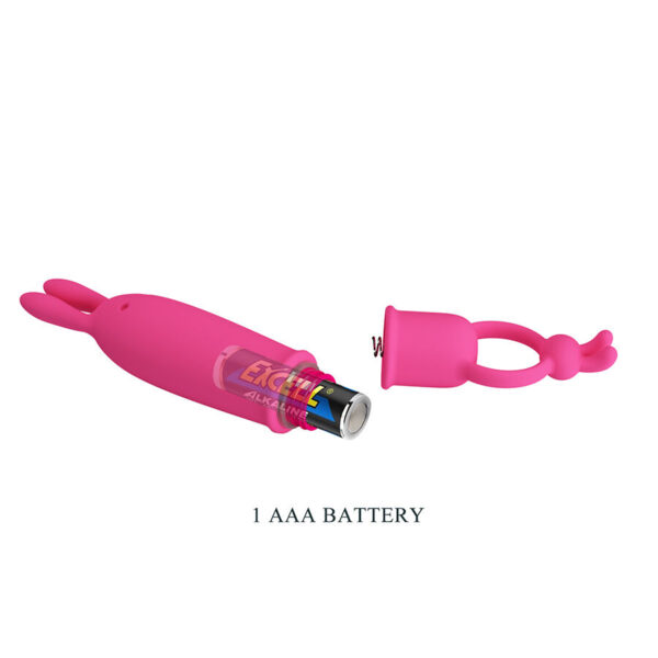Pretty Love Delia — Rabbit Vibrator, Silicone, Pink — Clitoral Vibrators — view 6