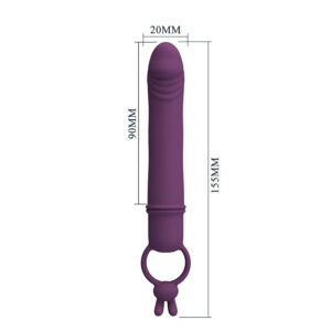 Pretty Love Cora — Realistic Vibrator, Silicone, Purple — Realistic Vibrators — view 3