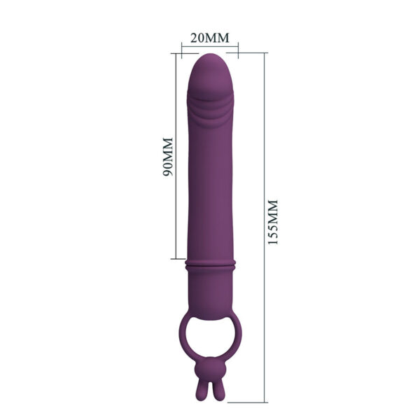Pretty Love Cora — Realistic Vibrator, Silicone, Purple — Realistic Vibrators — view 3