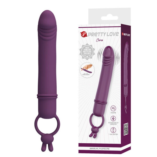Pretty Love Cora — Realistic Vibrator, Silicone, Purple — Realistic Vibrators — view 9