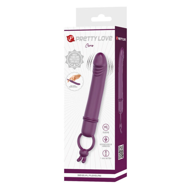 Pretty Love Cora — Realistic Vibrator, Silicone, Purple — Realistic Vibrators — view 7