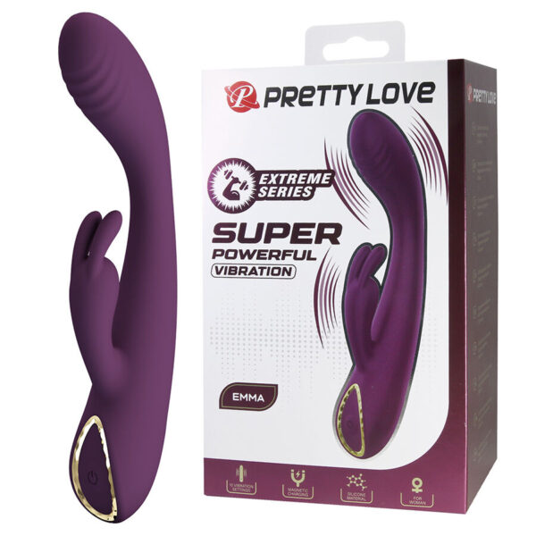 Pretty Love Emma — Rabbit Vibrator, Rechargeable, Purple — Rabbit Vibrators — view 9