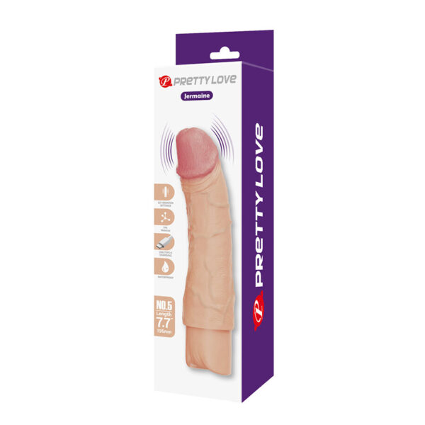 Pretty Love Jermaine — Realistic Vibrator, Rechargeable, Flesh — Realistic Vibrators — view 9