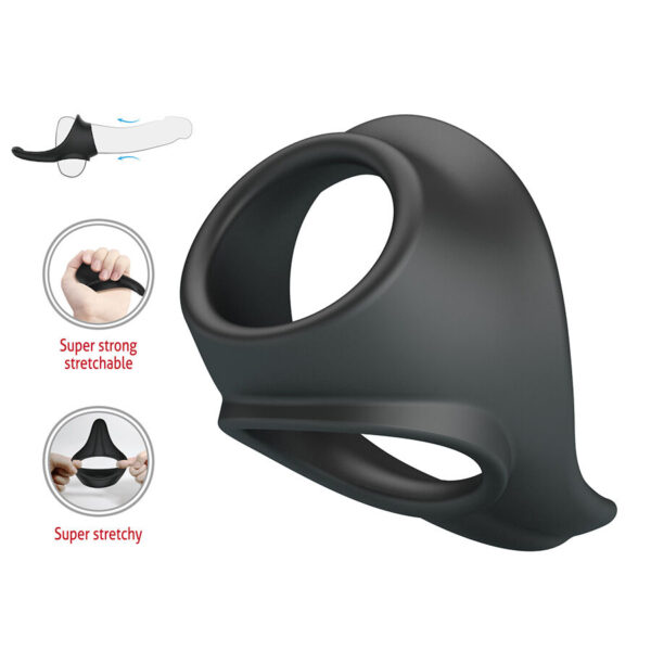 Crazy Bull Zadok — Cock Ring, Silicone, Perineal Stimulator — Classic Cock Rings — view 6
