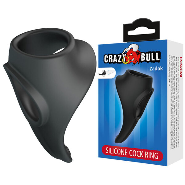 Crazy Bull Zadok — Cock Ring, Silicone, Perineal Stimulator — Classic Cock Rings — view 5